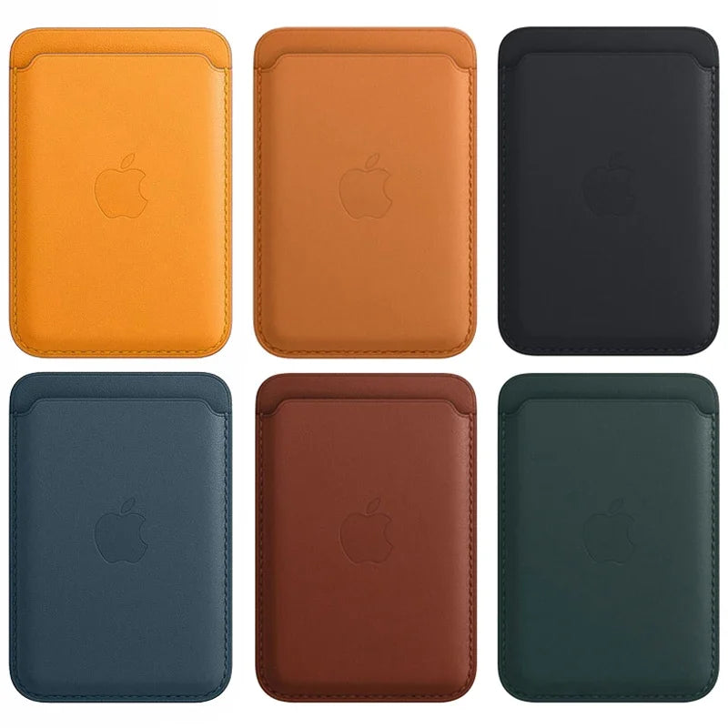 SlimMag™ – Magnetic Leather Wallet Case for iPhone (MagSafe Compatible)