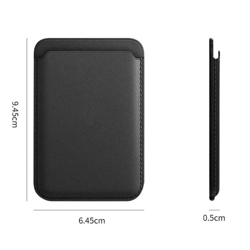 SlimMag™ – Magnetic Leather Wallet Case for iPhone (MagSafe Compatible)