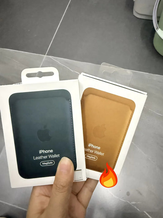 SlimMag™ – Magnetic Leather Wallet Case for iPhone (MagSafe Compatible)